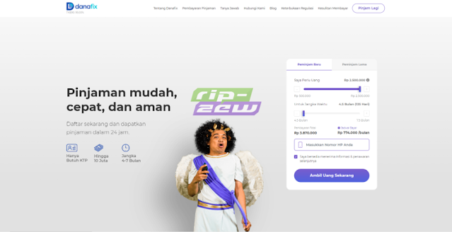 Aplikasi Pinjol Bunga Rendah DanaFix