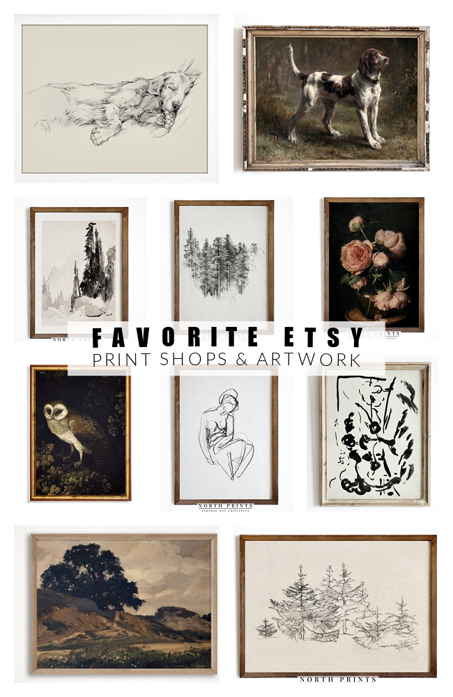 Favorite Etsy print shops and artwork