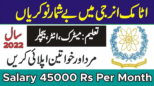 Apply Online for Pakistan Atomic Energy Jobs in 2022