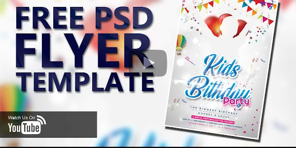 Birthday Kids Free Download PSD Flyer Template