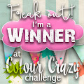 Winner at Colour Crazy Challenge!