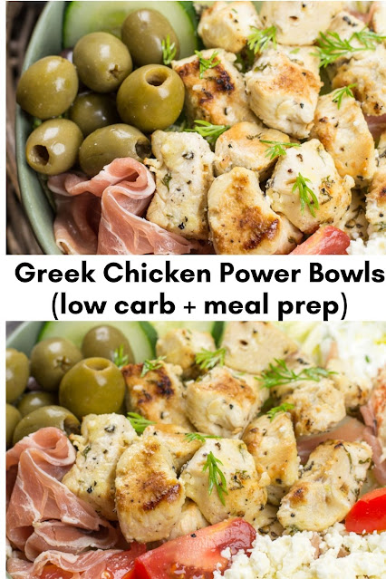 Greek Chicken Power Bowls (low carb + meal prep)