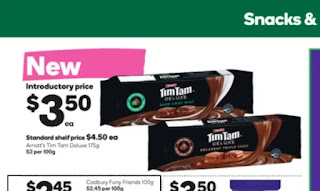 ウールワースでTimTam Delux $1引き