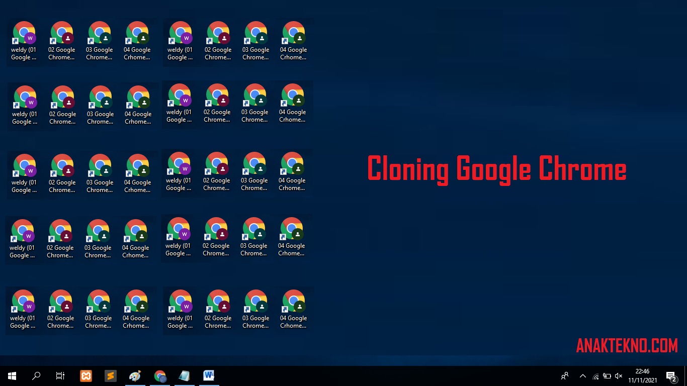Cara Clone Aplikasi Google Chrome Di Laptop Dan PC
