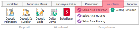 Saldo Awal Perkiraan pada iPos 5.0