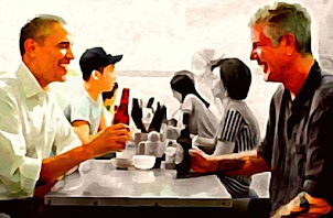 OBAMA BOURDAIN - Artpiece