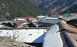 Snowfall in tehri garhwaal