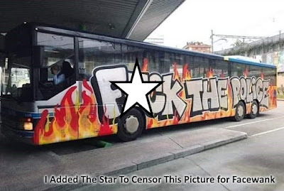 Star Added to "FTP" Bus Graffiti - FaceBorg Community Standards