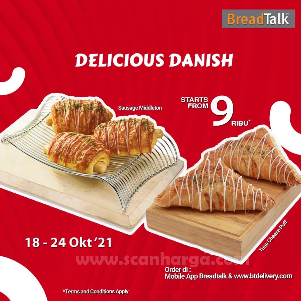 Promo Breadtalk Delicious Danish mulai dari Rp. 9.000