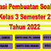 Aplikasi Pembuatan Soal PTS ( Penilaian Tengah Semester ) Kelas 3 Semester 2 Tahun 2022 - Ruang Lingkup Guru