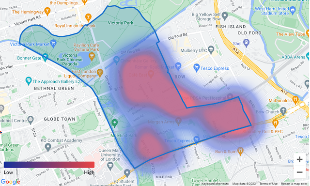 Bow WEst CRime Map