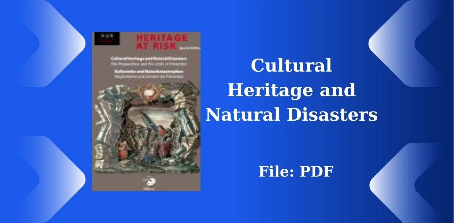 Free Books: Cultural Heritage and Natural Disasters