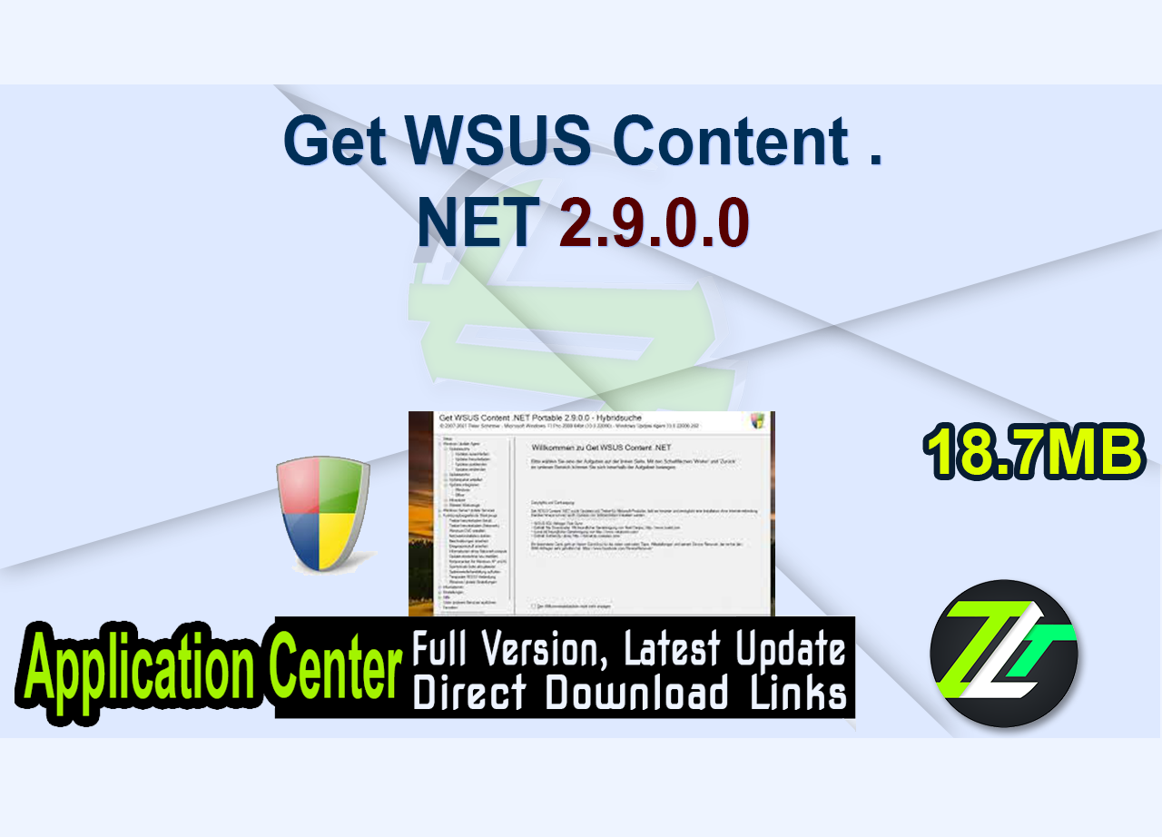 Get WSUS Content .NET 2.9.0.0