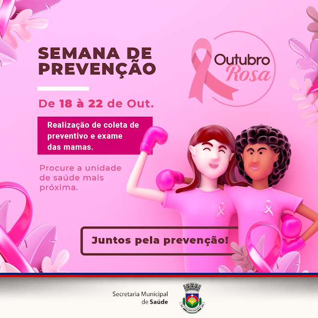 LEM: Saúde promoverá ações de prevenção ao Câncer de Mama em alusão ao Outubro Rosa