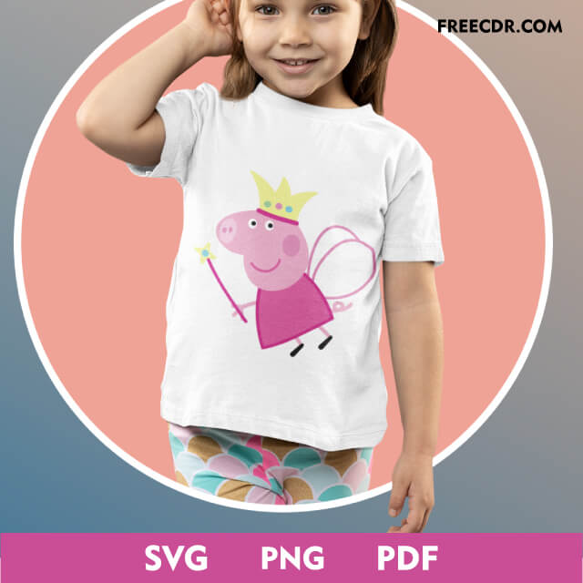 Peppa Pig SVG free tshirt design