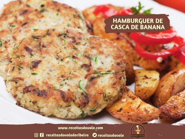 Receita de Hamburguer de Casca de Banana