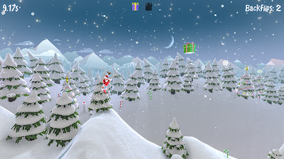 Santa's Slippery Slope game screenshot