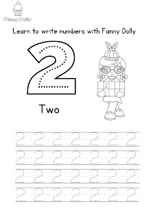 free writing numbers 0-10 worksheets Fanny Dolly