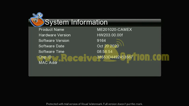 CAMEX GX6605S HW203.00.00F HD RECEIVER ORIGINAL DUMP FILE