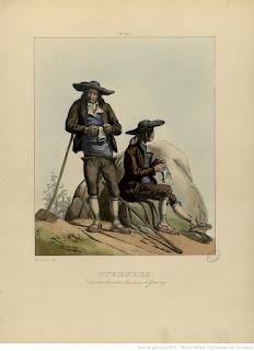 Название :  Pyrénées - Contrebandiers. Environs de Gavarny (i.e. Gavarnie) Автор  :  Pingret, Édouard (1788-1875). Illustrateur
