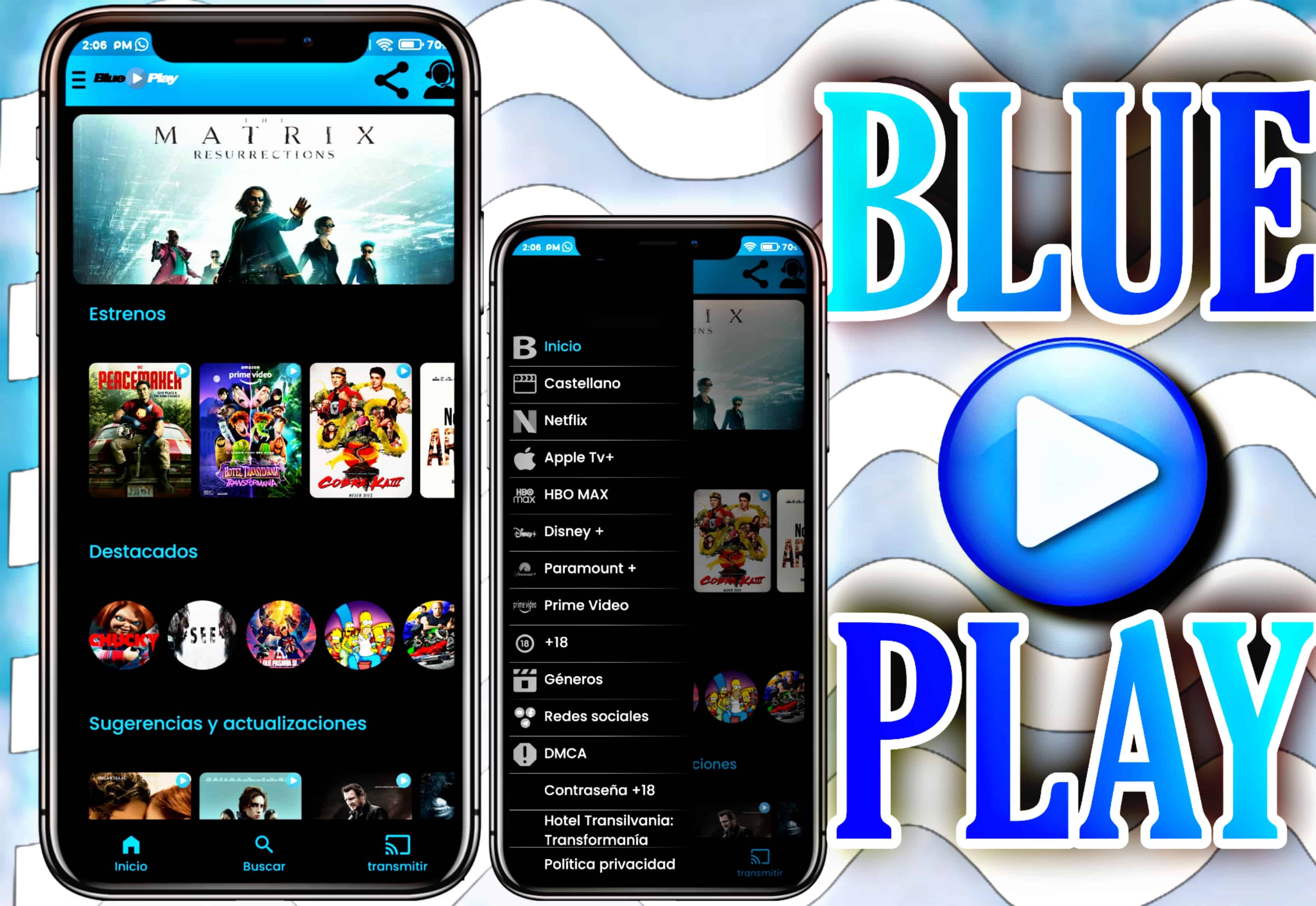BLUE PLAY APK 6.0 (para Android, Smart TV, tv box)