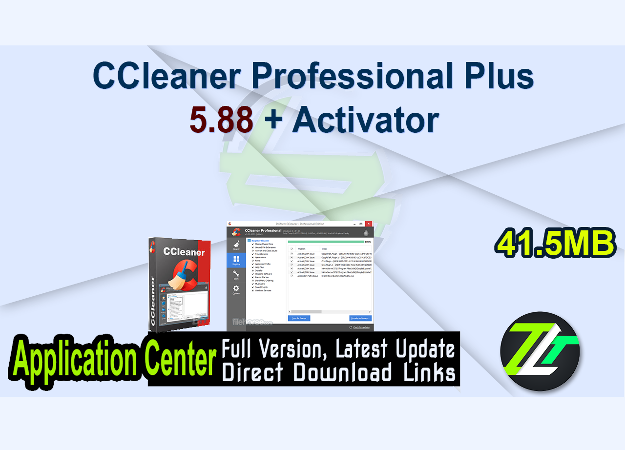 CCleaner Professional Plus 5.88 + Activator