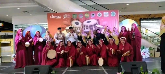 Group Robana Desa Tanjung Menang Mengikuti Lomba Robana yang dilaksanakan di Citi Mall Kota Prabumulih