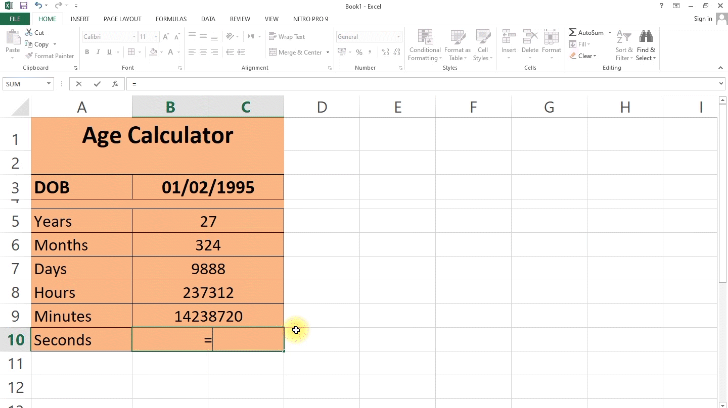 How To Calculate Age In Excel?