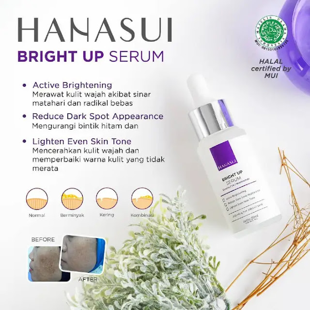 Hanasui Bright Up Serum, Membuat Wajah Menjadi Flawless