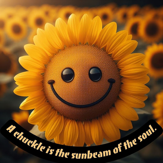 A chuckle is the sunbeam of the soul.