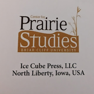 logos from the center for Prairie Studies at Briar Cliff University and for Ice Cube Press based in North Liberty, Iowa