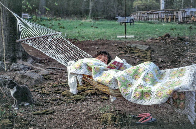 Emily in hammock