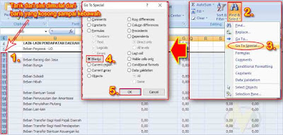 Cara Menghapus Baris dan Kolom Yang Kosong Secara Otomatis dan Cepat di Ms Excel.