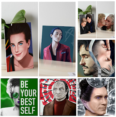 Fan art for DS9, Expanse, Hannibal, Halloween and more
