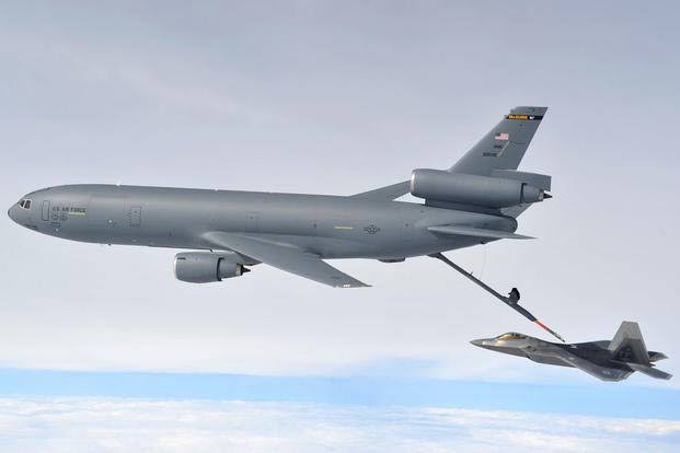 One out of the biggest planes in the world is MC Donnell Dougles KC-10-extender.