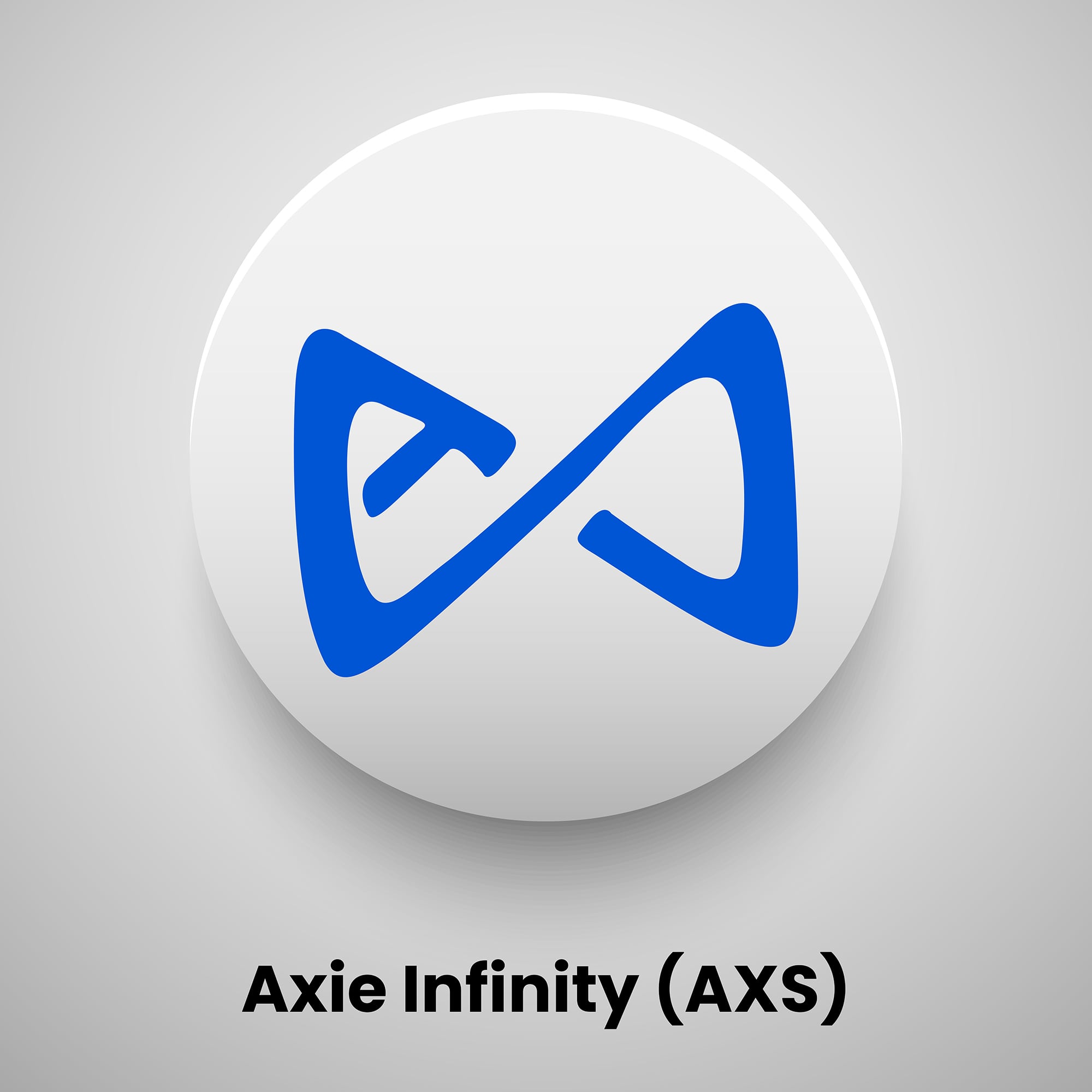 Axie Infinity (AXS) crypto currency logo free vector download