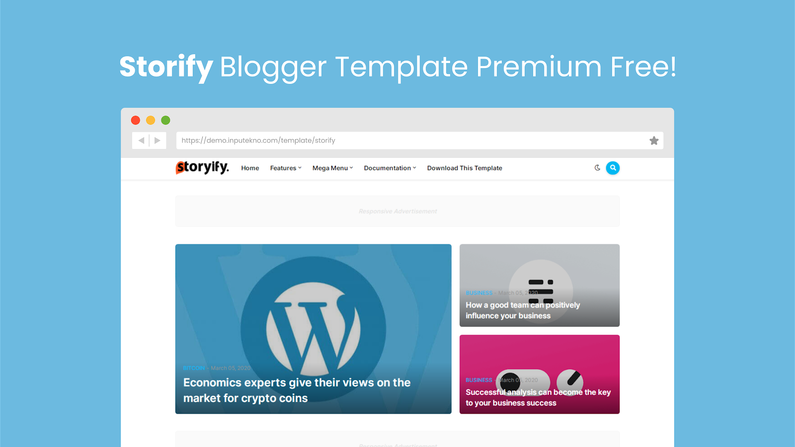 Storify Blogger Template Premium Free Download