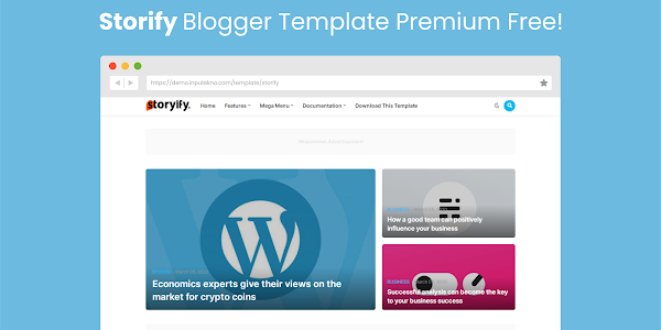 Storify Blogger Template Premium Free Download