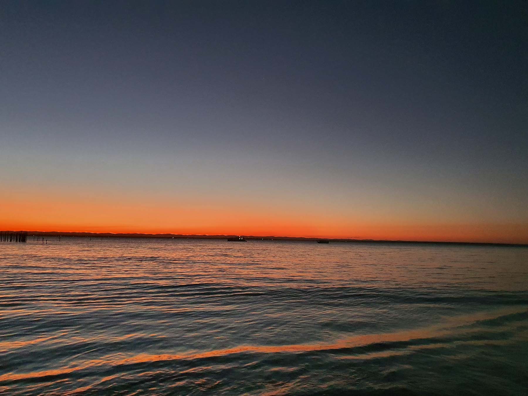 Por do sol na Ponta do Mutá, Barra Grande, Bahia