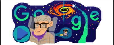 stephen hawking doodle