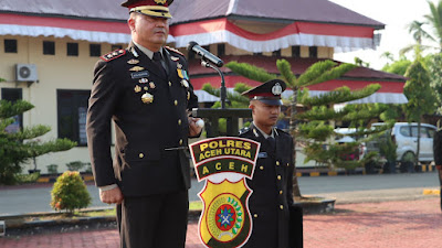 Polres Aceh Utara Laksanakan Upacara Peringati Hari Kesaktian Pancasila