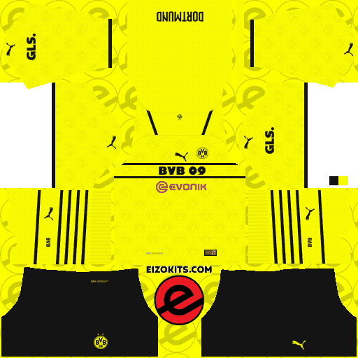 Borussia Dortmund Kit 2021-2022 - Dream League Soccer 2019 (Third)