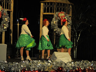 Singers with 1950s style Christmas Music at Winterfest