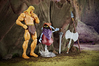 Mattel Masters of the Universe Revelation Savage He-Man and Orko figure pack