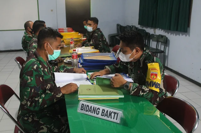 Dalam Rangka Pengawasan Tim Wasgiat Bidang Teritorial dari Kodam IV/Diponegoro Kunjungi Kodim Pemalang