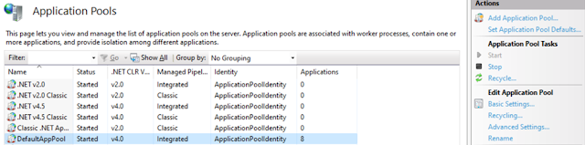 ASP.NET Application Pools