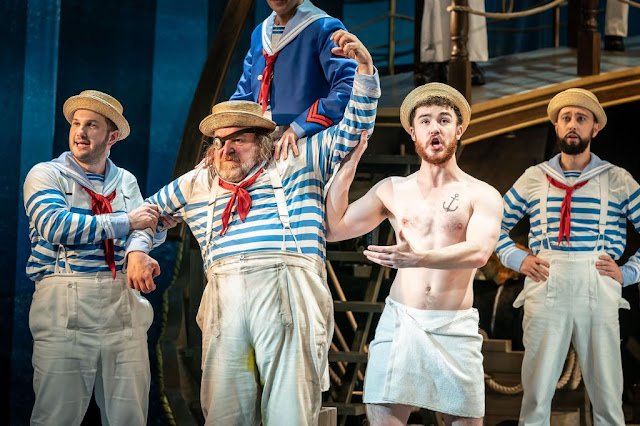 Gilbert & Sullivan: HMS Pinafore -  Marcus Farnsworth, Henry Waddington, Ossian Huskinson (Photo Marc Brenner)