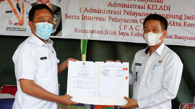 Disdukcapil Launching KELADI dan Pelayanan Cakup Akta Kematian (PACAK) di Jirak Jaya