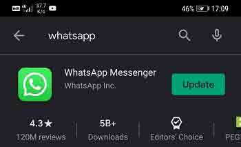 لا يوجد تحديث هو سبب عدم إرسال الفيديو على WhatsApp