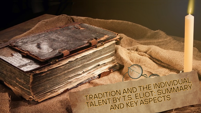 A writing across pages of classic literature, with old book and candle in the background